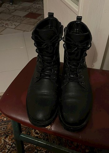 37 Beden siyah Renk Siyah Deri Kadın Punk Stiletto Bot