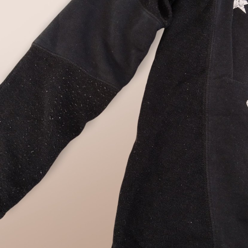 H&M Siyah Kapüşonlu Polar Ceket - Görsel 4