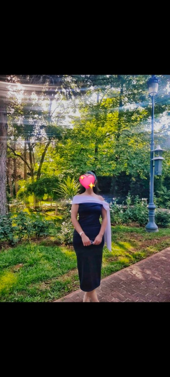 çift renk Kadın midi Elbise - Görsel 2