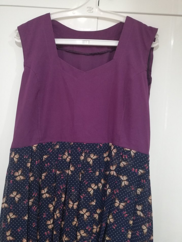 Mor V Yakalı Pileli Hamile Elbisesi
Boy - Görsel 3