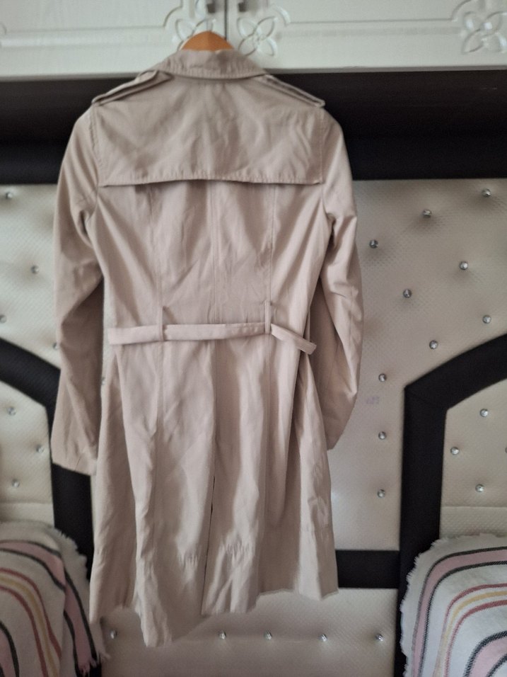 Bej Midi Kadın Trençkot - Görsel 3