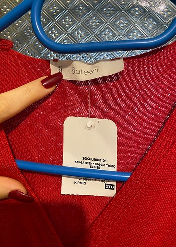 Kırmızı Midi Elbise - Görsel 2