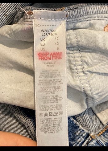 Gri Mavi Kadın Denim Pantolon - Görsel 4