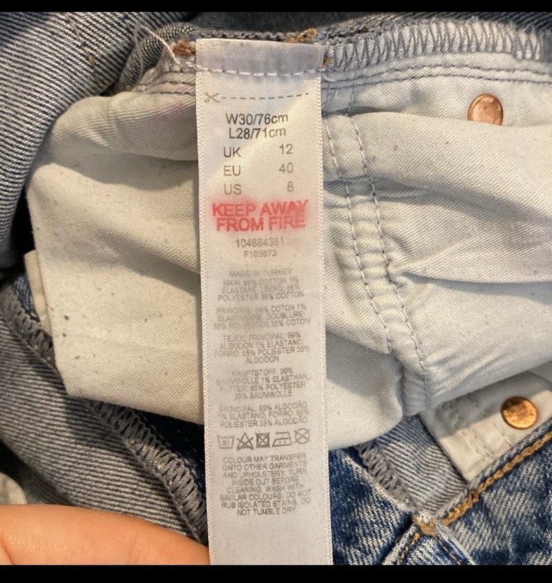 Gri Mavi Kadın Denim Pantolon - Görsel 4