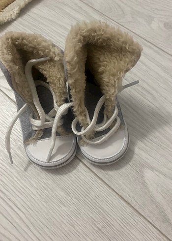 Gri Zebra Desenli Erkek Bebek İlk Adım Ayakkabısı - Görsel 3