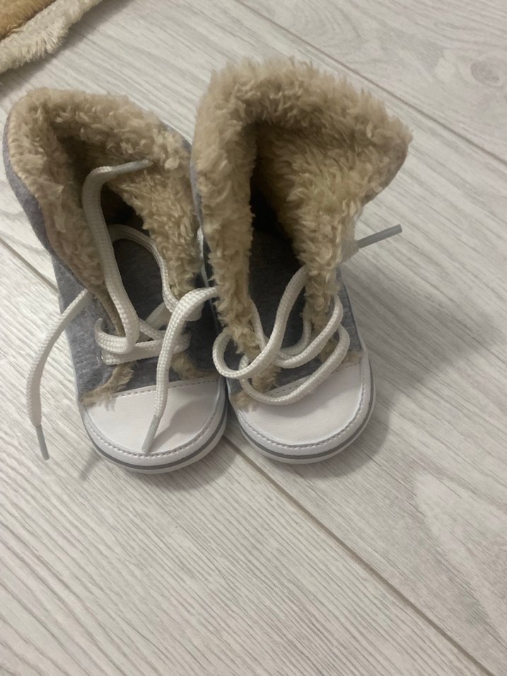 Gri Zebra Desenli Erkek Bebek İlk Adım Ayakkabısı - Görsel 3