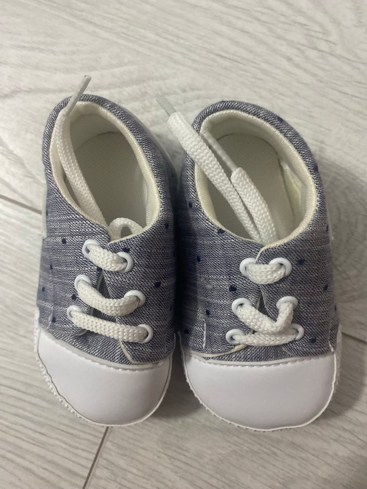 Gri Zebra Desenli Erkek Bebek İlk Adım Ayakkabısı - Görsel 4