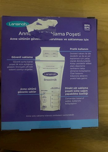 Lansinoh Anne Sütü Saklama Poşeti 25'li - Görsel 2
