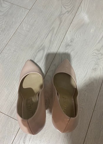 Pembe Rugan Stiletto Kadın Topuklu Ayakkabı - Görsel 2