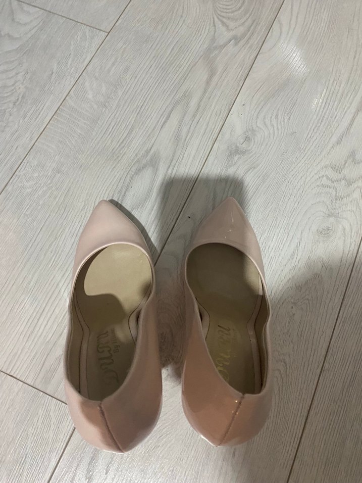 Pembe Rugan Stiletto Kadın Topuklu Ayakkabı - Görsel 2