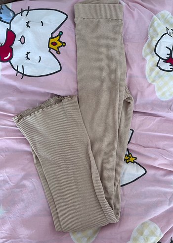 Kadın fitilli  İspanyol paça rahat tayt - Görsel 2