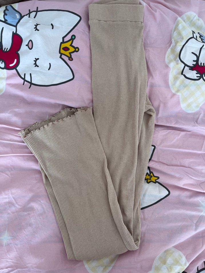 Kadın fitilli  İspanyol paça rahat tayt - Görsel 2