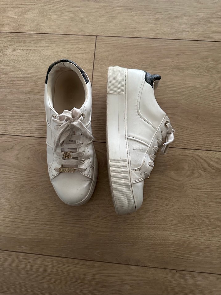 Guess Beyaz Yüksek Topuklu Sneaker - Görsel 4