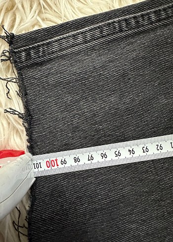 Gri Kadın Denim Midi Pantolon - Görsel 3