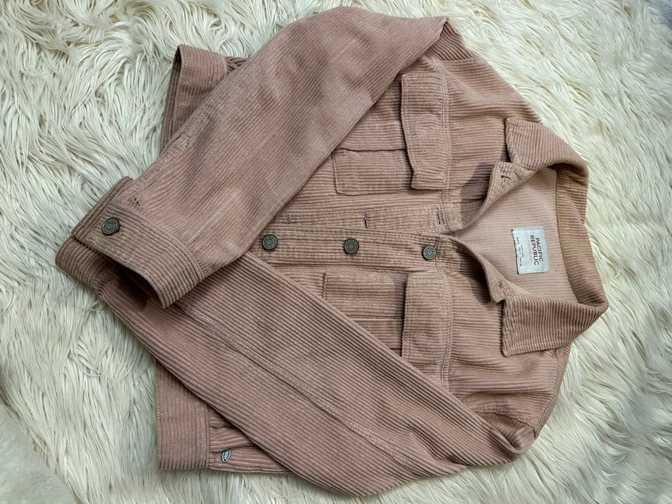 Bej Düğmeli Keten Kadın Ceket - Görsel 2