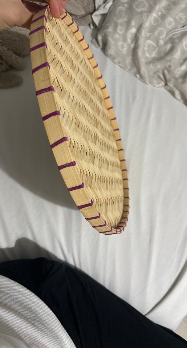 Bej Renkli Hasır Tepsi - Görsel 3