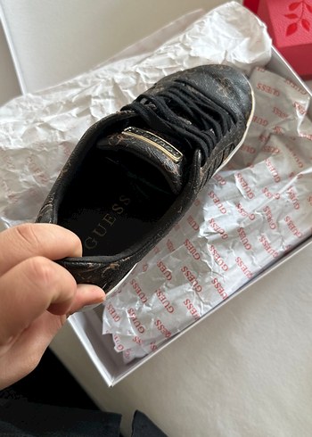 Kahverengi Yılan Desenli Platform Spor Ayakkabı - Görsel 3