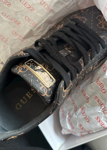 Kahverengi Yılan Desenli Platform Spor Ayakkabı - Görsel 4