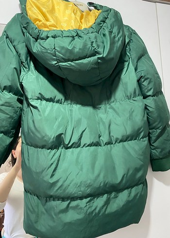 Erkek Çocuk Parlak Yeşil Fermuarlı Mont - Görsel 3