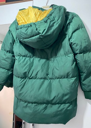 Erkek Çocuk Parlak Yeşil Fermuarlı Mont - Görsel 4