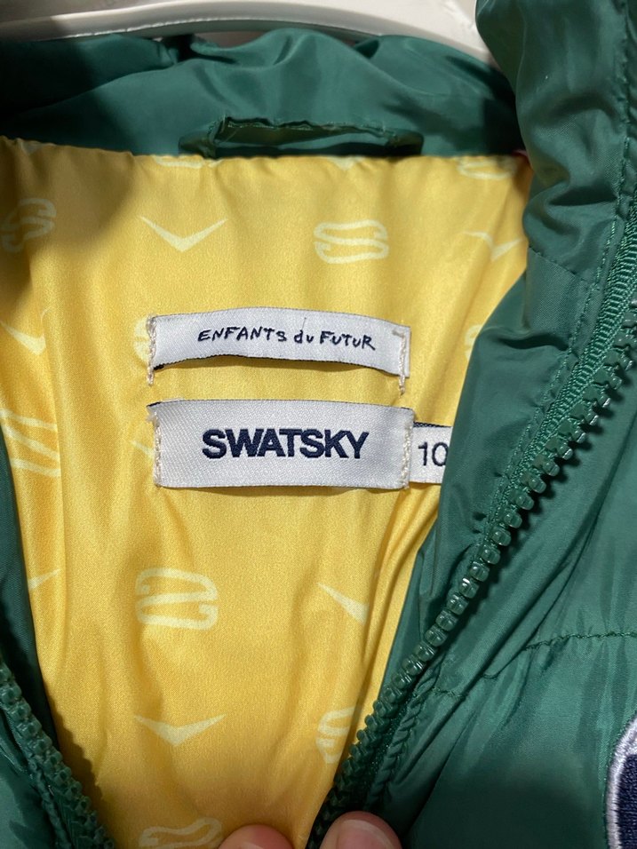 Erkek Çocuk Parlak Yeşil Fermuarlı Mont - Görsel 2