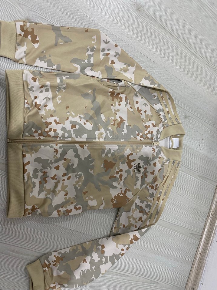 Erkek çocuk Bej Kamuflaj Kapüşonlu Fermuarlı takım - Görsel 2