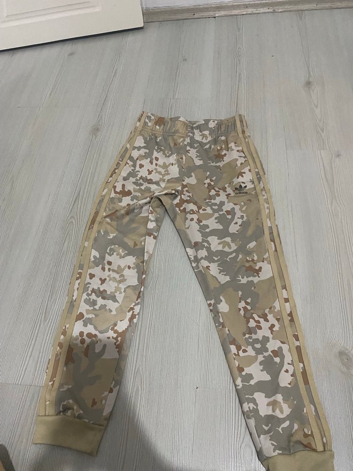 Erkek çocuk Bej Kamuflaj Kapüşonlu Fermuarlı takım - Görsel 5