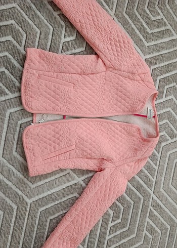 Stradivarius Pembe Mini Fermuarlı Kadın Ceket