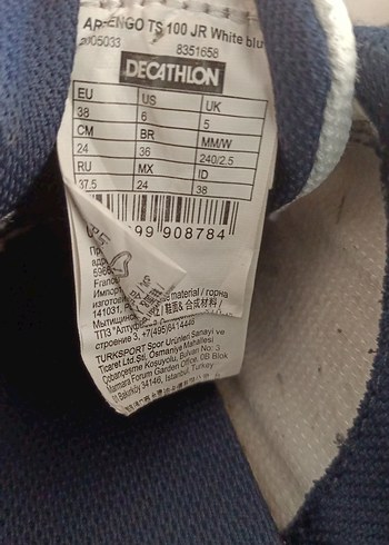 Decathlon Beyaz Erkek Çocuk Spor Ayakkabı 38
