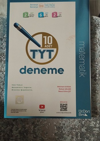 10 Adet TYT Matematik Deneme Kitabı