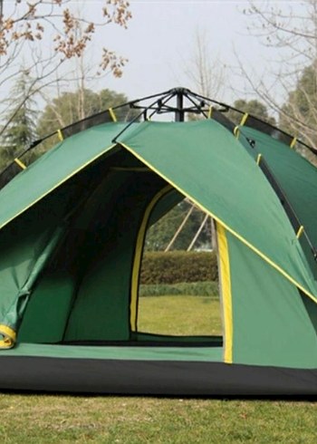 Koyu Yeşil Tam otomatik kamp çadırı 200x200x140 3-4 kişilik. - Görsel 2