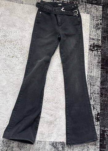 Paige Sik Siyah Denim Jean Pantolon
