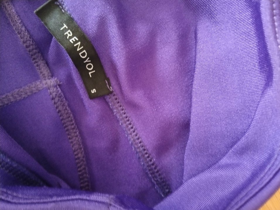 Mor Esnek Kadın Spor Tayt - Görsel 4