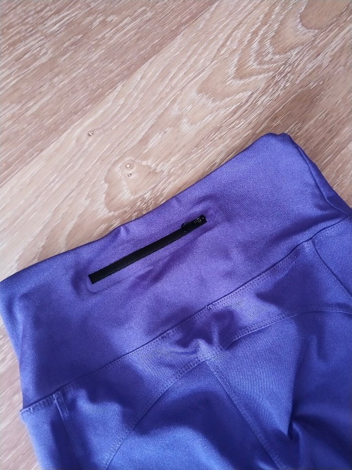 Mor Esnek Kadın Spor Tayt - Görsel 2