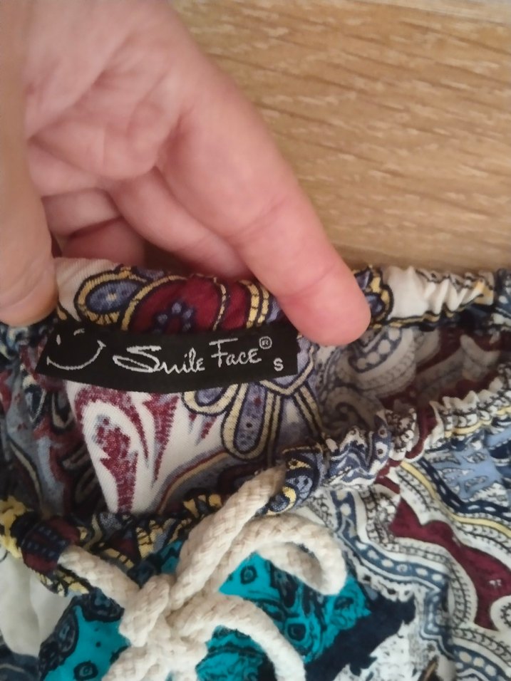 Renkli Desenli Bohem Uzun Elbise - Görsel 3