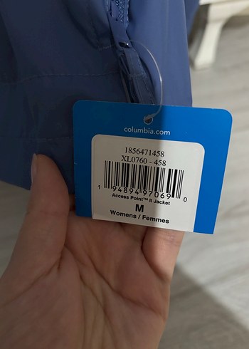 Columbia Mavi kadın Yağmurluk ve Rüzgarlık - Görsel 3