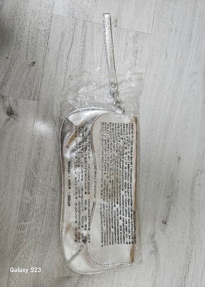 Gümüş renk clutch sıfır,çok şık - Görsel 5