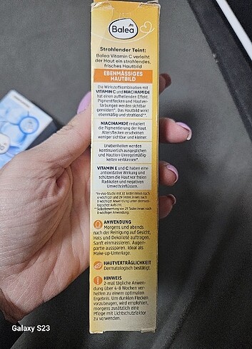  Beden Renk BALEA gözaltı ve c vitamini serum