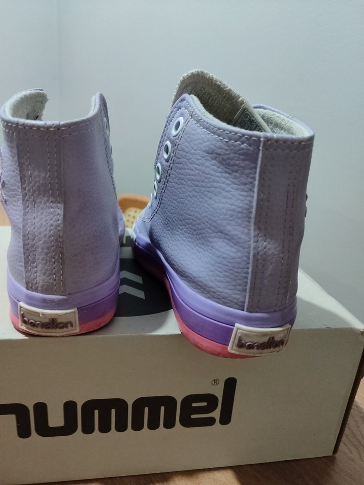 Kız Çocuk Mor Cırt Cırtlı Spor Ayakkabı - Görsel 3