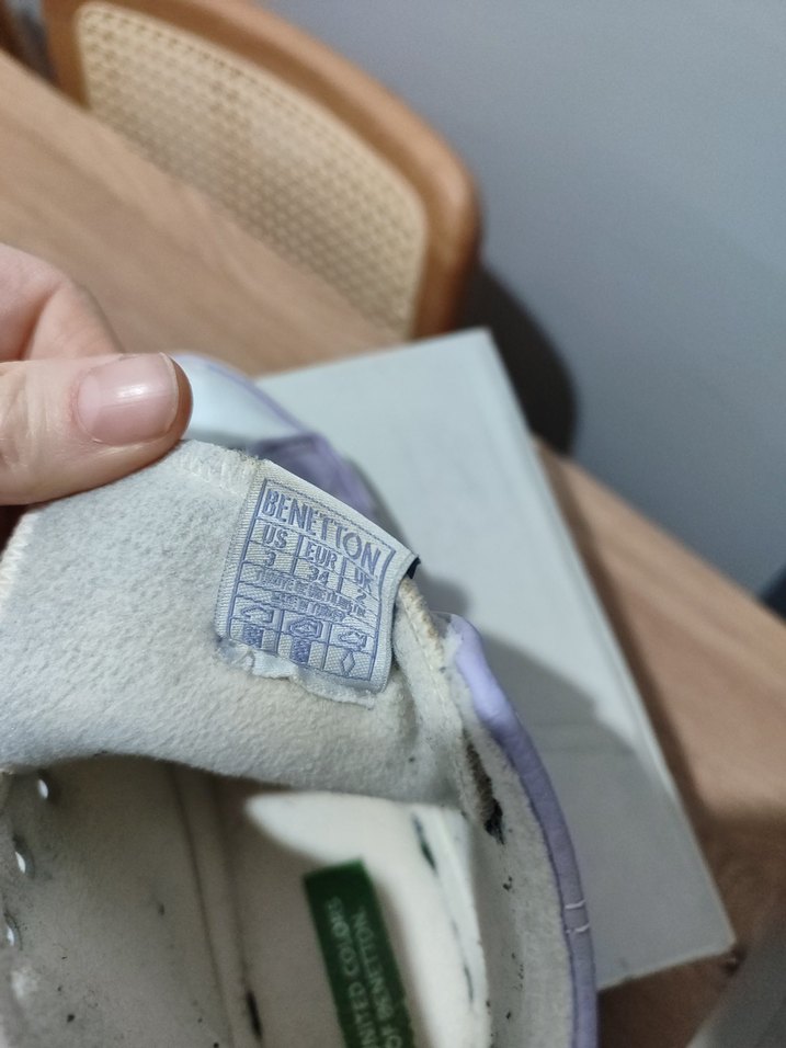 Kız Çocuk Mor Cırt Cırtlı Spor Ayakkabı - Görsel 2