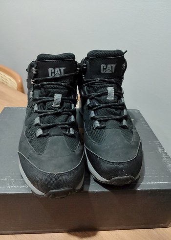 CAT Erkek Siyah Gri Bağcıklı Outdoor Ayakkabı - Görsel 2