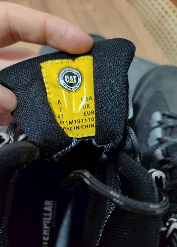 CAT Erkek Siyah Gri Bağcıklı Outdoor Ayakkabı - Görsel 5