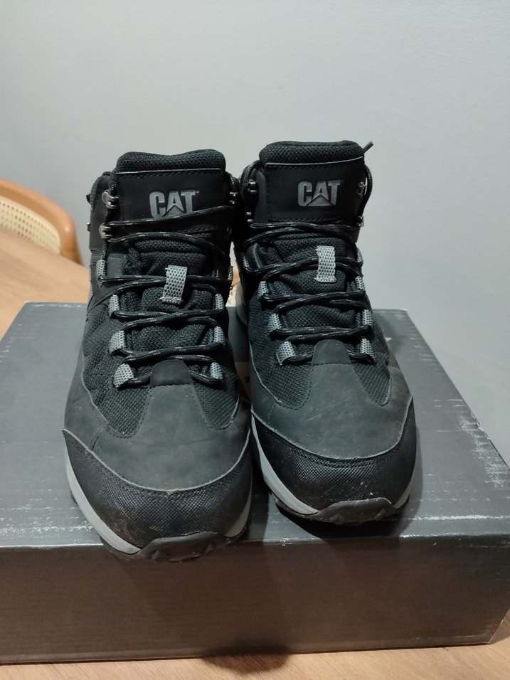 CAT Erkek Siyah Gri Bağcıklı Outdoor Ayakkabı - Görsel 2