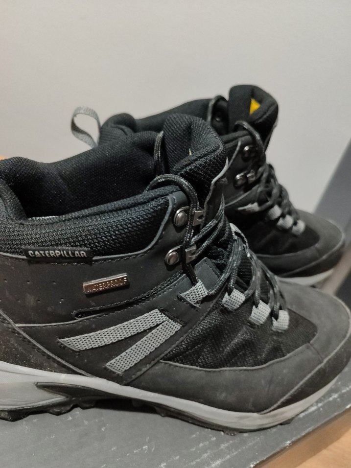 CAT Erkek Siyah Gri Bağcıklı Outdoor Ayakkabı - Görsel 4