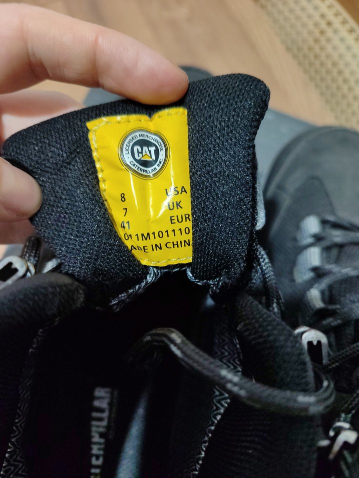 CAT Erkek Siyah Gri Bağcıklı Outdoor Ayakkabı - Görsel 5