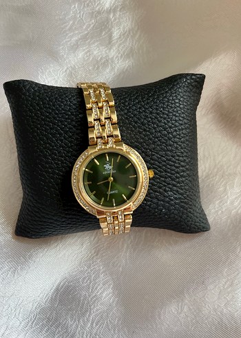 Parlak Altın Renkli Klasik Kadın Saati - Görsel 2