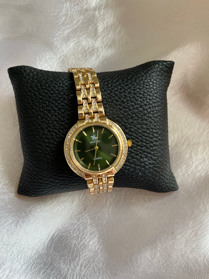 Parlak Altın Renkli Klasik Kadın Saati - Görsel 2