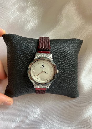 Bordo Kemerli Klasik Kadın Saati - Görsel 4