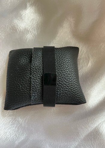 Siyah Hasır Kordonlu Kadın Kol Saati - Görsel 2