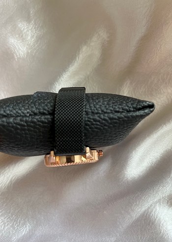 Siyah Hasır Kordonlu Kadın Kol Saati - Görsel 3